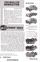 Catalogue Corgi - Newsletter 1956