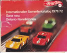 Catalogue Hot Wheels Mattel 1971/72